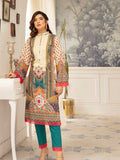 2PC Unstitched Printed Lawn | NS-05 - Nur Fashions