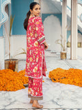 2PC Printed Lawn Suit | Red | LM-04