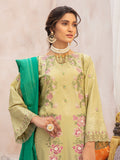 3PC Embroidered Lawn Suit | Green & Pink | KL - 39