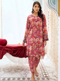 2PC Printed Lawn Suit | Pink Tale | LM-06