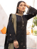 3PC Embroidered Lawn Suit | Black | KL-30