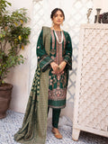 3PC Embroidered Lawn Suit | Dark Green | KL - 38