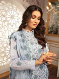 3PC Embroidered Lawn Suit | Ice Blue | ME-05