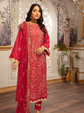 3PC Embroidered Lawn Suit | Red Hues | ME-04