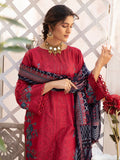 3PC Embroidered Lawn Suit | Red | KL - 37