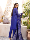 3PC Embroidered Lawn Suit | Royal Blue | KL-31