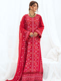 3PC Embroidered Karandi | IS-10 Red